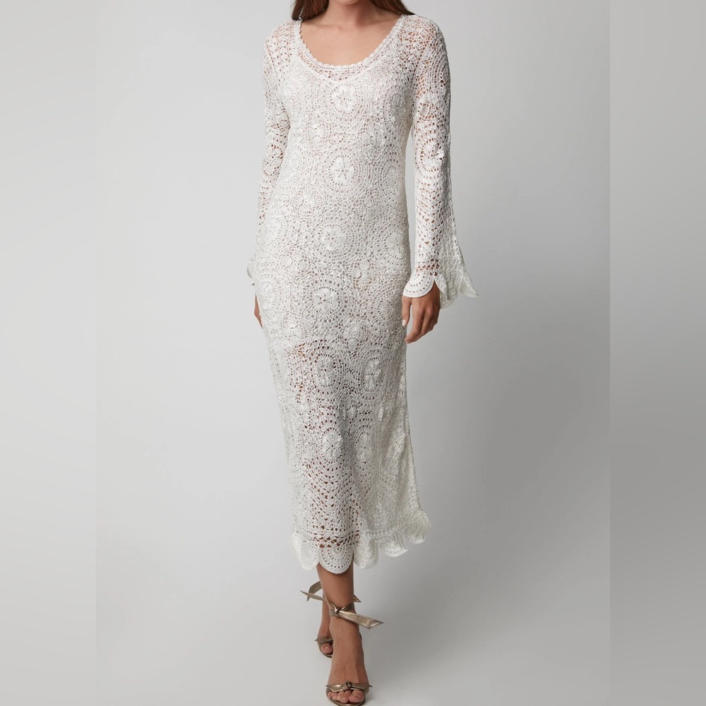 Loveshackfancy helen maxi crochet cover/dress